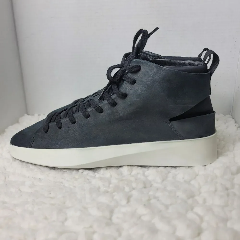 Wolf & Shepherd Cruise High Top Sneakers Mens 11 Navy Nubuck Leather Minilalist